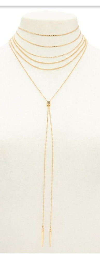 Layered necklace set